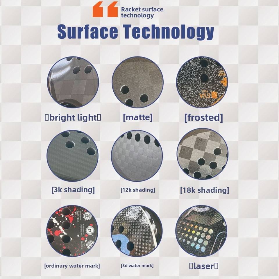 Carbon-fiber Tennis Rackets Wholesale Custom-made Model S02 Shandong Origin 3K/12K/18K Grades EVA Core Sand-grit Surface