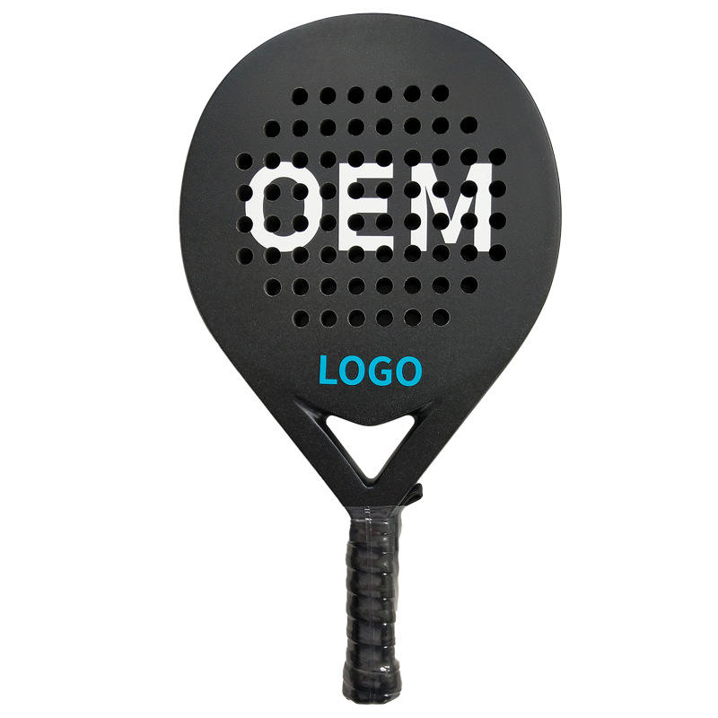 YF Brand POP Tennis Carbon-Fiber Racket EVA Core Matte Sand-Grain Finish 38mm Thickness Customizable Badminton Model B02 for