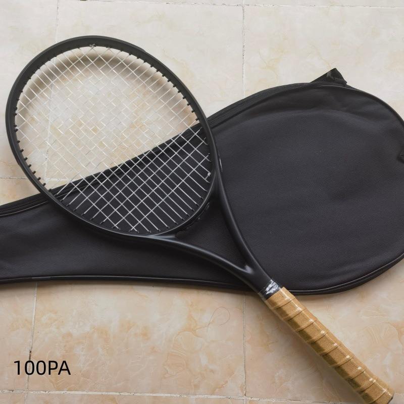 Professional All-carbon Tennis Racket PF90 WOVEN PS97 100PD String Pattern Strung 60 Pounds Amateur Intermediate Nylon Net
