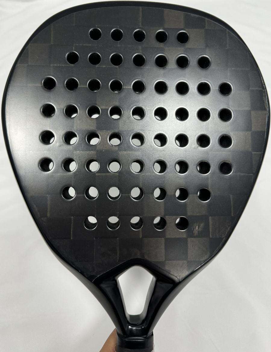 CN Factory Custom Super Power-Brown High Quality 3K/12K/18K/24K Carbon Fiber Paddle Tennis Raqueta with Rough Surface Nylon Net