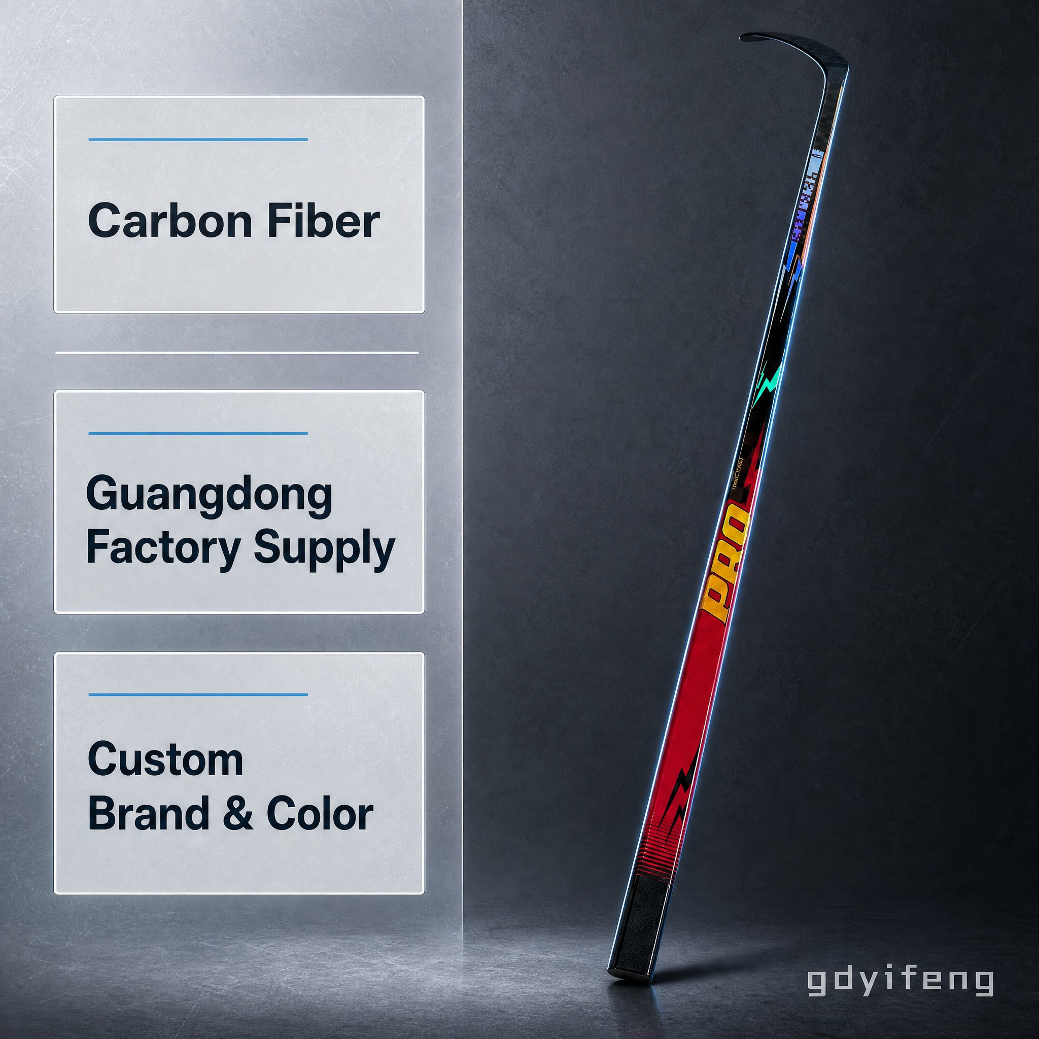 Premium 12K Carbon Fiber Ice Hockey Stick Ultra Sharp Release Senior Youth Pro Stock One Piece Composite Material