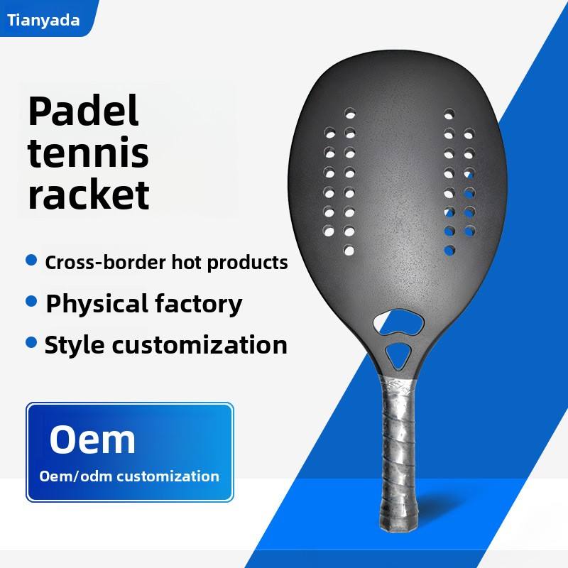 Carbon-fiber Tennis Rackets Wholesale Custom-made Model S02 Shandong Origin 3K/12K/18K Grades EVA Core Sand-grit Surface