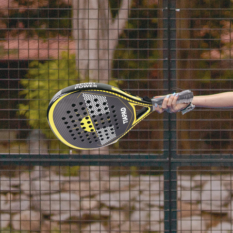YF Tennis Racket 3K/12K/18K Carbon Fiber/Glass Fiber 38mm Thick Checkered Pattern Amateur Intermediate Advanced
