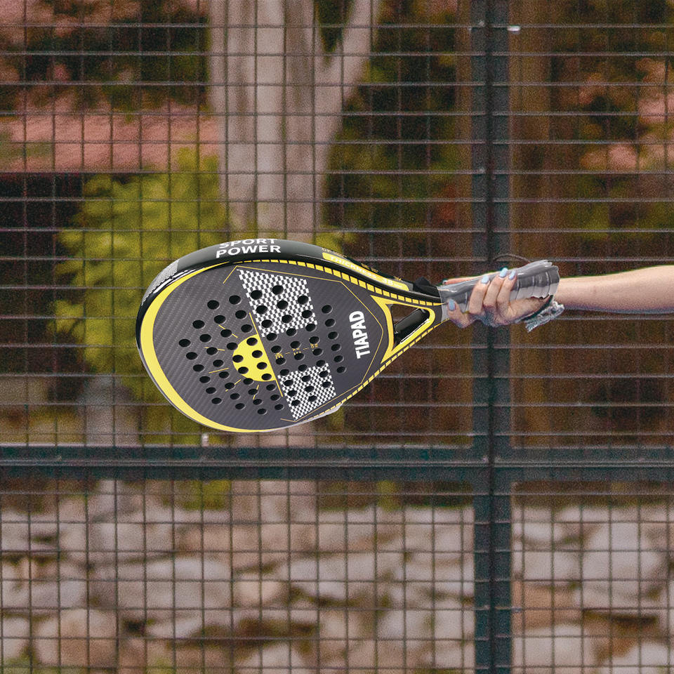 YF Tennis Racket 3K/12K/18K Carbon Fiber/Glass Fiber 38mm Thick Checkered Pattern Amateur Intermediate Advanced