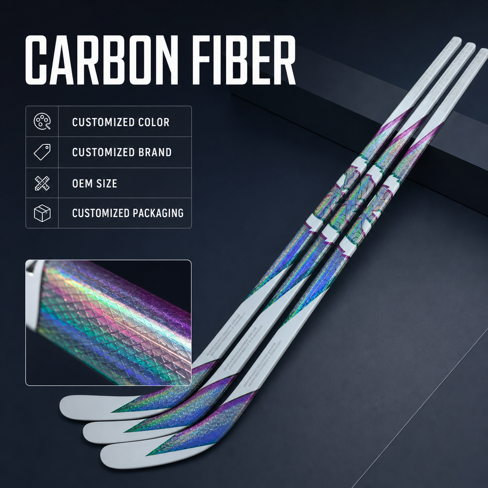 Premium 12K Carbon Fiber Ice Hockey Stick Instant Blade Response Senior Youth Pro Stock One Piece Composite Material